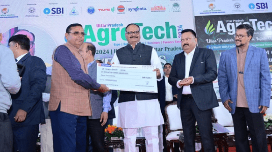 Ramkaran Tiwari-Innovative Farmer Award at UP Agro Tech-2024